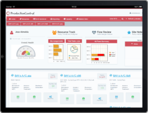 Production Control in ipad (red)