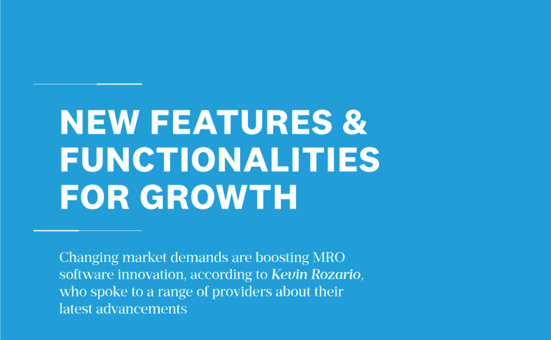 MRO Software – New Features & Functionalities for Growth